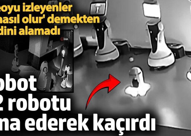 Çin’de robot 12 robotu ikna ederek kaçırdı, videoyu izleyenler ‘bu nasıl olur’ demekten kendini alamadı